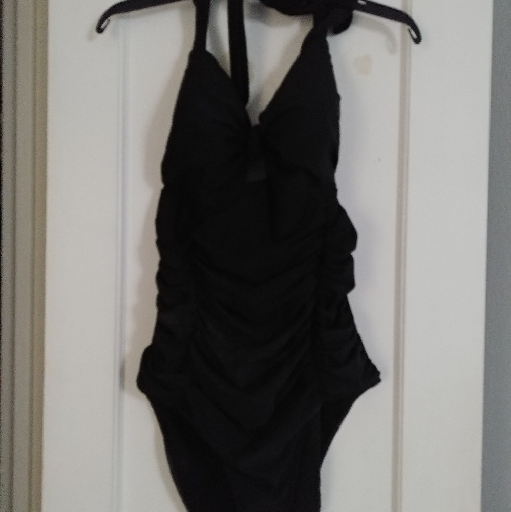 Torrid One-Piece Black Swimsuit Size 2 (Plus Size)